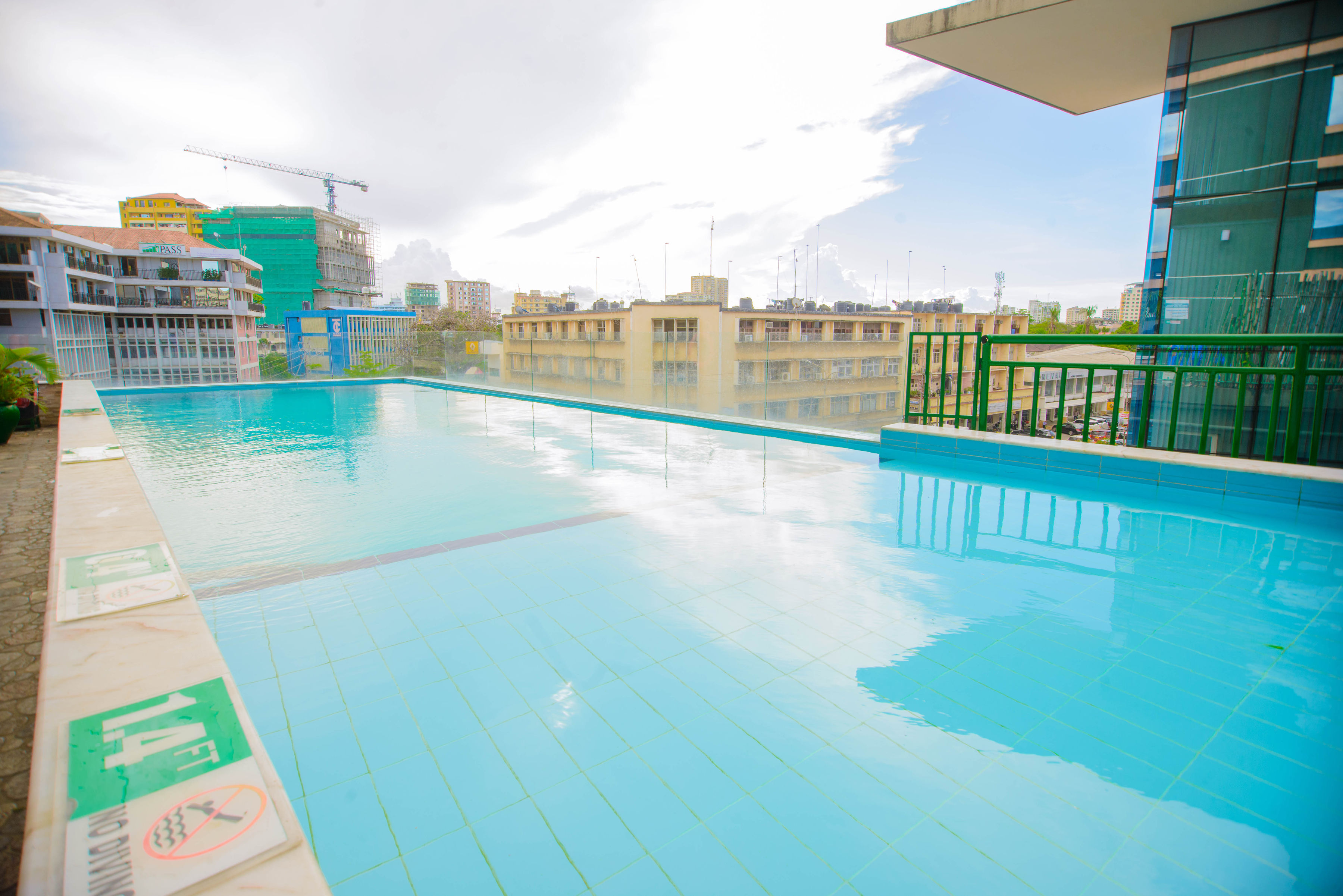 Infinity Swimming Pool at Holiday inn hotel in Dar es salaam